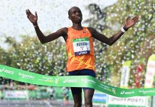 Kenyans Elisha Rotich and Ethiopian Tigist Memuye win Paris marathon