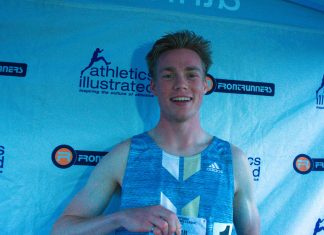 Canadian Kieran Lumb wins 3000m in 7:43.57, sets meet record