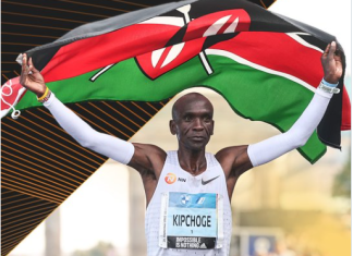 Kipchoge, a World Athletics Athlete of the Year nominee, fans vote via social media