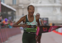 Sifan Hassan wins London Marathon in debut, Kelvin Kiptum nears world record time