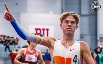 Sixteen-year-old Sam Ruthe set a world record in the mile