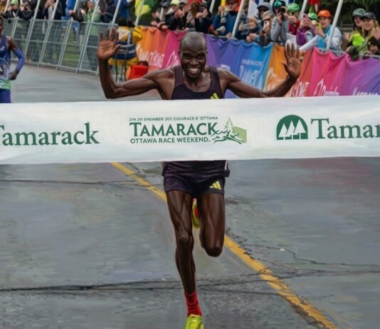 Elvis Cheboi and Abeba Aregawi win Ottawa Marathon; Linkletter and Legault take top Canadian spots