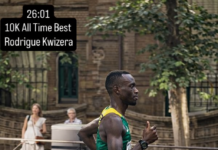 Burundian-Spanish athlete Rodrigue Kwizera runs 26:01 in Madrid, on a downhill course
