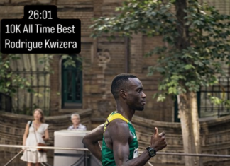 Burundian-Spanish athlete Rodrigue Kwizera runs 26:01 in Madrid, on a downhill course