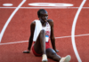Doris Lemngole was disqualified from NCAA Championships 5000m for stepping off the track