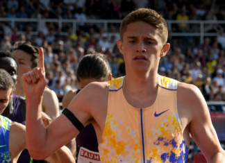 Will American 17-year-old Cooper Lutkenhaus one day run faster than David Rudisha of Kenya?