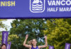 Ben Preisner and Natasha Wodak win the Vancouver Half Marathon