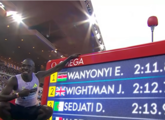 Monaco Diamond League: Emmanuel Wanyonyi takes the 1000m world record